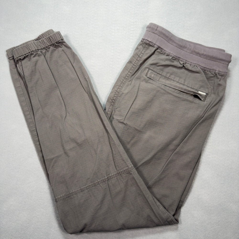 Vuori Ripstop Traveler Joggers Mens L Large (34" X 28 1/4") Stretch Tapered Gray